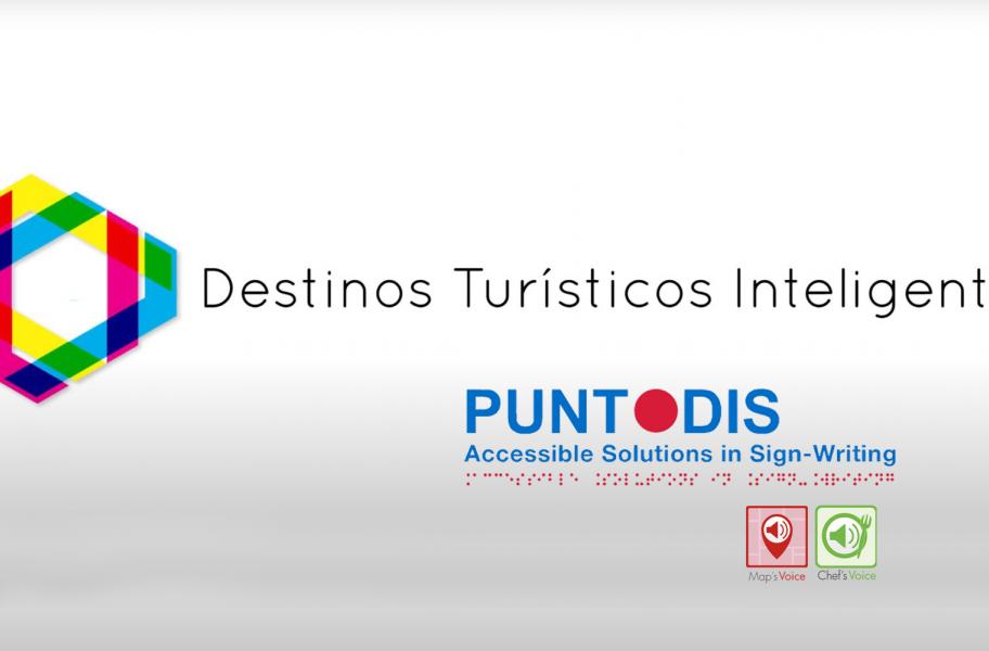 Logo Red DTI con los logos de Puntodis, Map&#039;s Voice y Chef&#039;s Voice