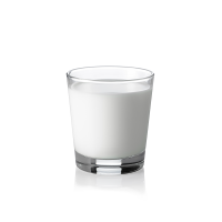 large glass of milk