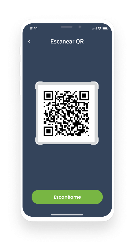 mockup móvil qr